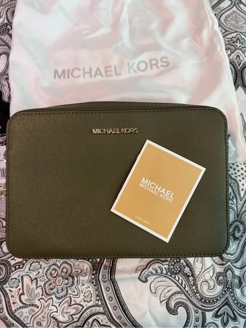 Michael Kors Olive Green Crossbody Bag - Picture 3 of 5